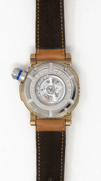 Thumbnail for Visconti Automatic Watch Grand Cruise GMT Bronze Leather Strap W110-01-143-1411