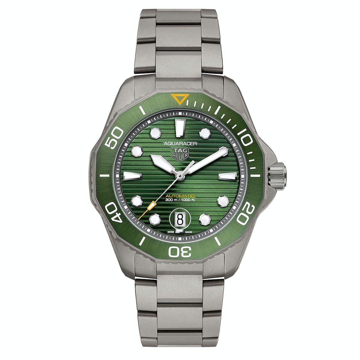 Tag Heuer Watch Automatic Aquaracer Professional Titanium 300 Green WBP208B.BF0631