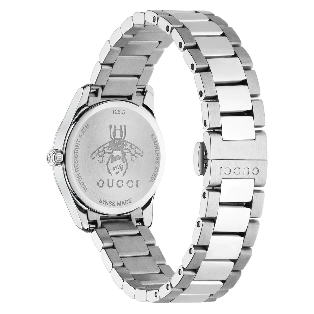 Gucci G-Timeless Ladies Silver Watch YA126572A