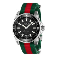 Thumbnail for Gucci Watch Dive 45mm Black Stripe Silver