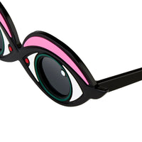 Thumbnail for Yaz Bukey X Linda Farrow Black Pink Sunglasses YAZ5C3SUN