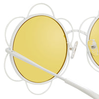 Thumbnail for Yaz Bukey x Linda Farrow Yellow Sunglasses YAZ9C1SUN