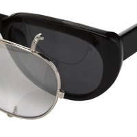 Thumbnail for Yohji Yamamoto Prototype C1 Sunglasses Butterfly Black Silver