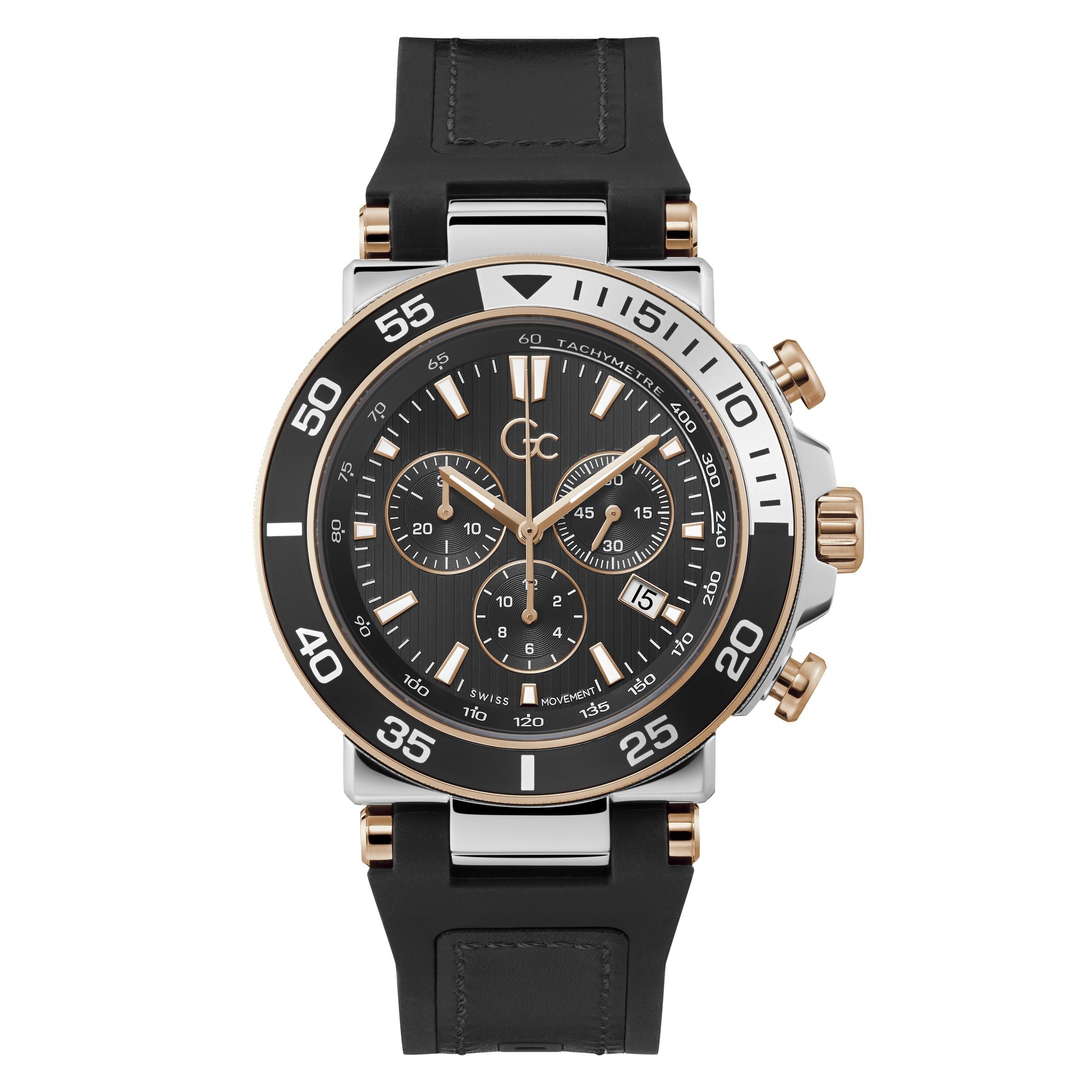 Gc One Sport Men's Black Watch Z14005G2MF