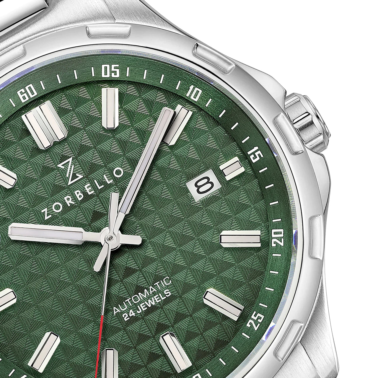 Zorbello Mechanical Watch M1 Series Green LumiNova® ZBAE005