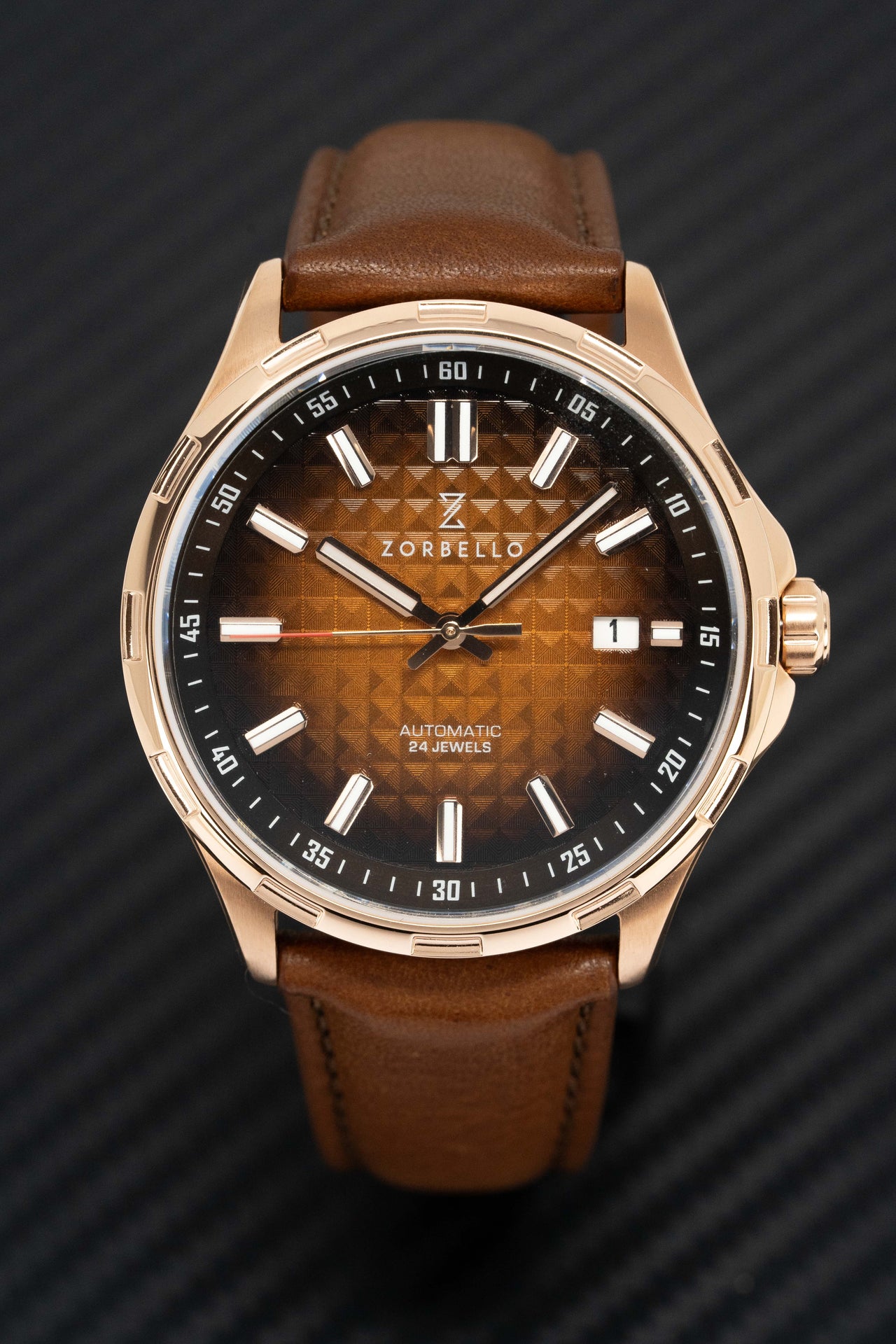 Zorbello Mechanical Watch M1 Series Brown LumiNova® ZBAE001