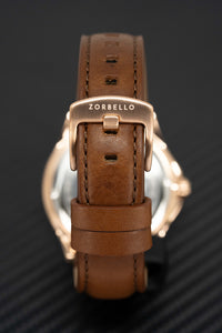 Thumbnail for Zorbello Mechanical Watch M1 Series Brown LumiNova® ZBAE001