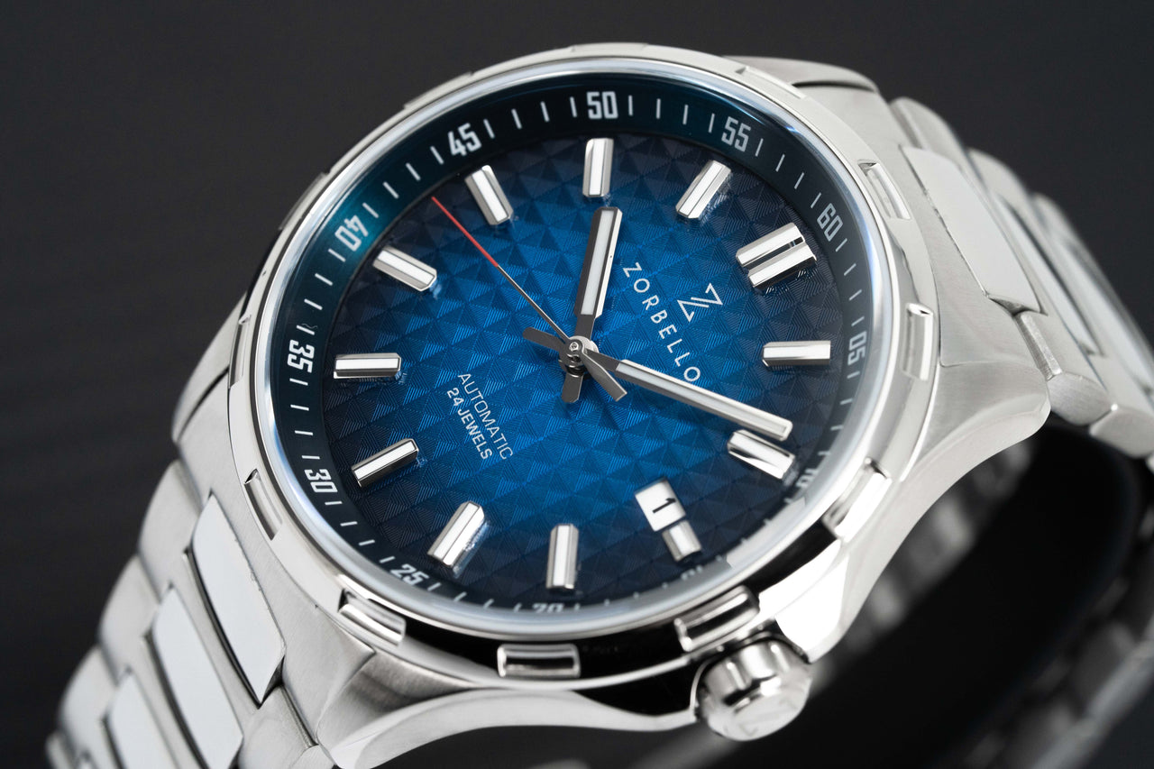 Zorbello Mechanical Watch M1 Series Blue LumiNova® ZBAE002