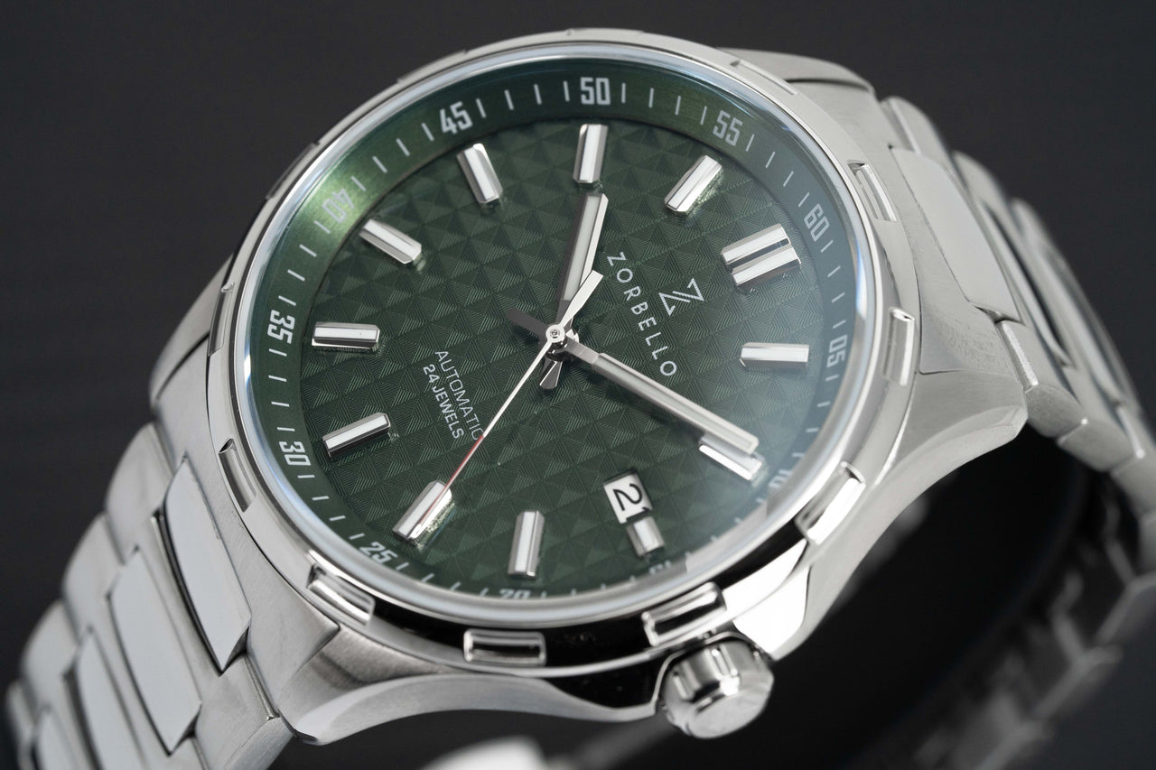 Zorbello Mechanical Watch M1 Series Green LumiNova® ZBAE005