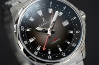 Thumbnail for Zorbello Mechanical Watch G1 GMT Brown SS LumiNova® ZBAF004