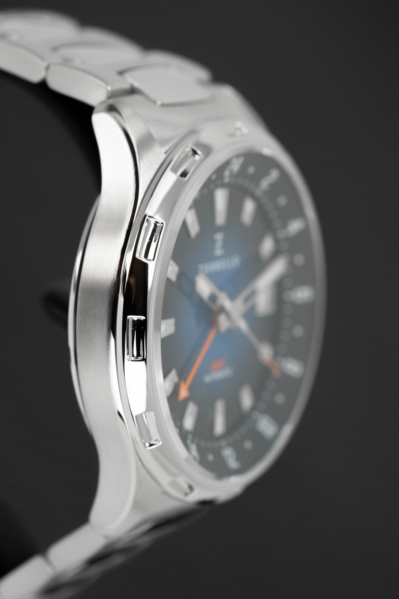 Zorbello Mechanical Watch G1 GMT Blue SS LumiNova® ZBAF005