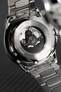 Thumbnail for Zorbello Mechanical Watch G1 GMT Red SS LumiNova® ZBAF007