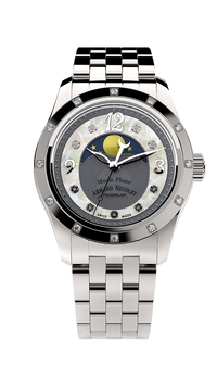 Thumbnail for Armand Nicolet Ladies Watch M03 Moonphase 34mm Silver Grey A151RAA-GN-MA150
