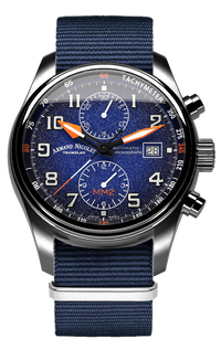 Thumbnail for Armand Nicolet Men's Watch MM2 Chronograph 43mm Blue A647P-BN-BN22481AAUU
