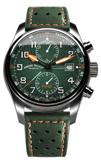 Thumbnail for Armand Nicolet Men's Watch MM2 Chronograph 43mm Green A647P-NV-BP22641VAO