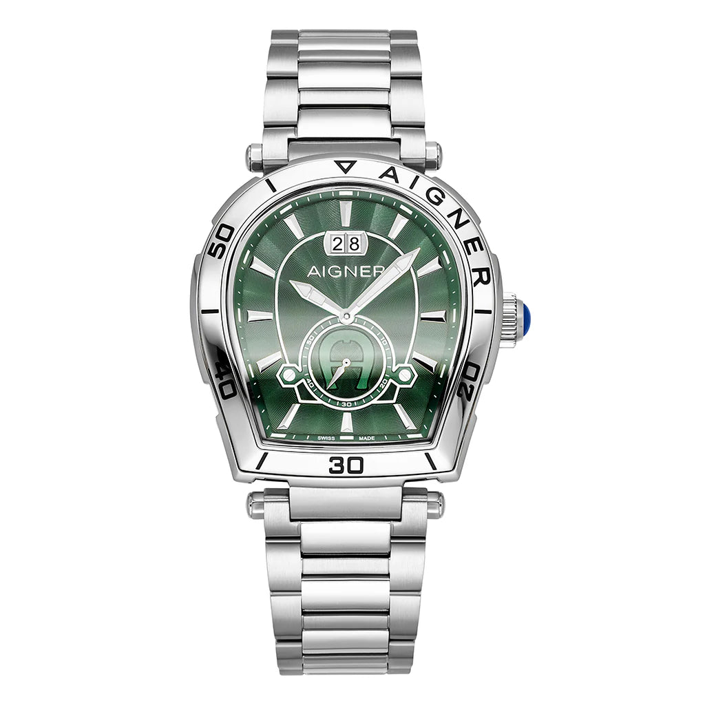 Aigner Trapani 42mm Green SS Men's Watch AGW.262001