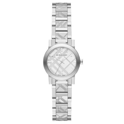 Burberry BU9233 Ladies The City Engraved Silver Watch from