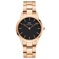 Thumbnail for Analogue Watch - Daniel Wellington Ladies Rose Gold Iconinc Link Watch DW00100212