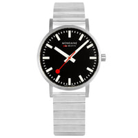 Thumbnail for Analogue Watch - Mondaine Classic Unisex Black Watch A660.30314.16SBW