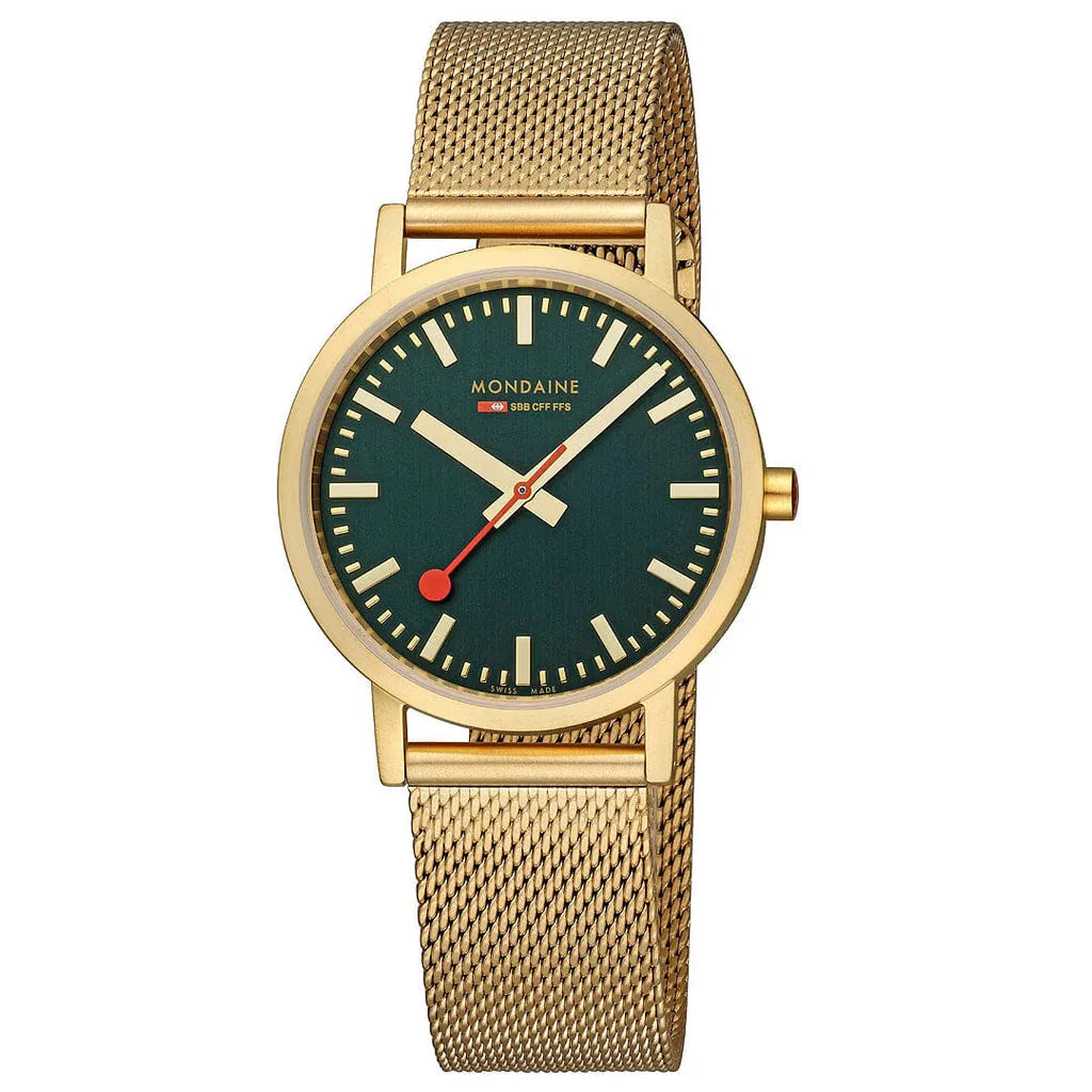 Analogue Watch - Mondaine Classic Unisex Gold Watch A660.30314.60SBM
