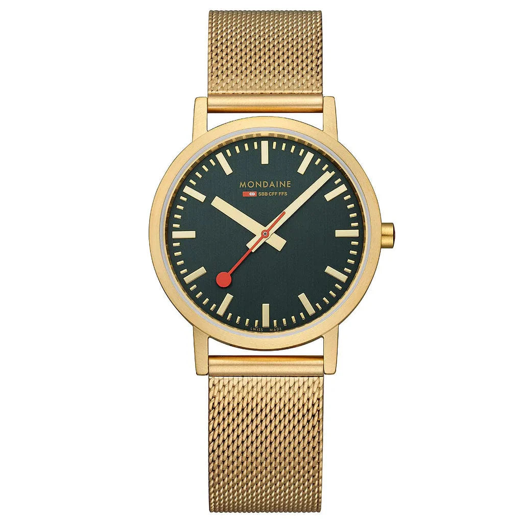 Analogue Watch - Mondaine Classic Unisex Gold Watch A660.30314.60SBM
