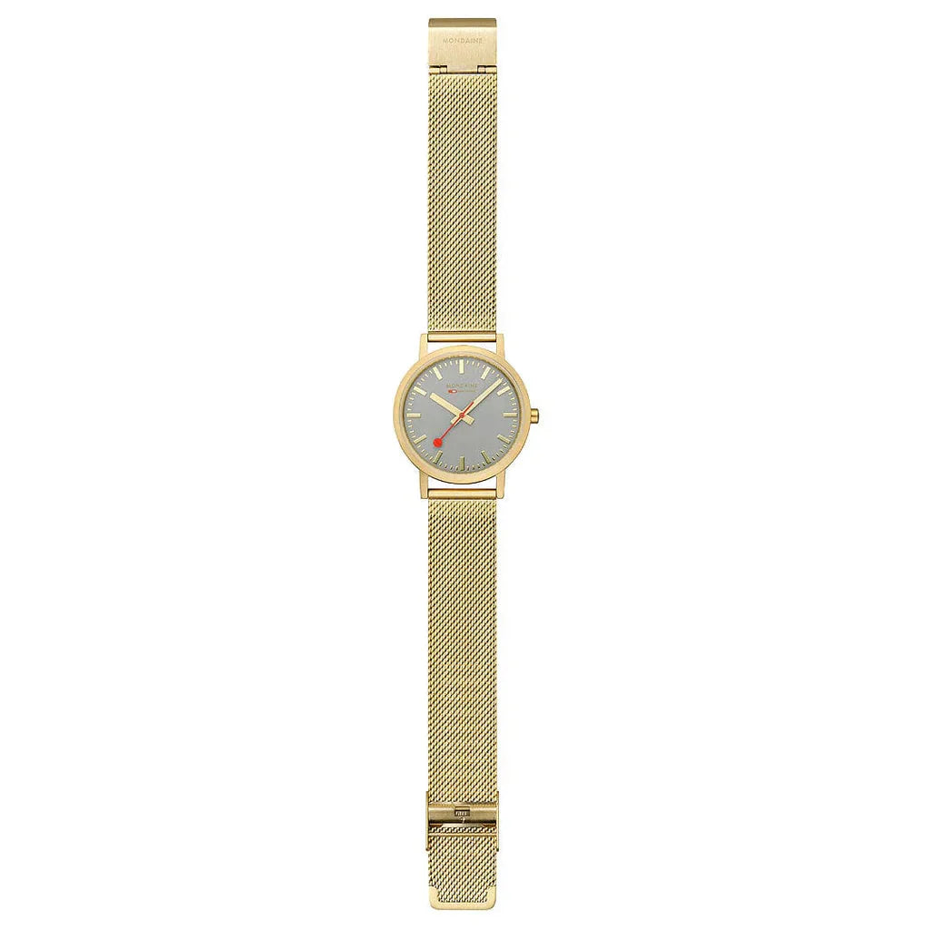 Analogue Watch - Mondaine Classic Unisex Gold Watch A660.30314.80SBM
