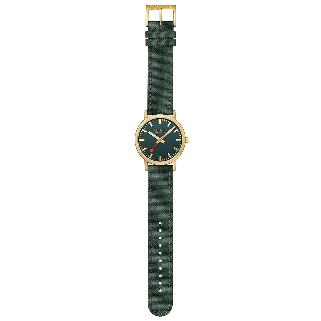Analogue Watch - Mondaine Classic Unisex Green Watch A660.30360.60SBS