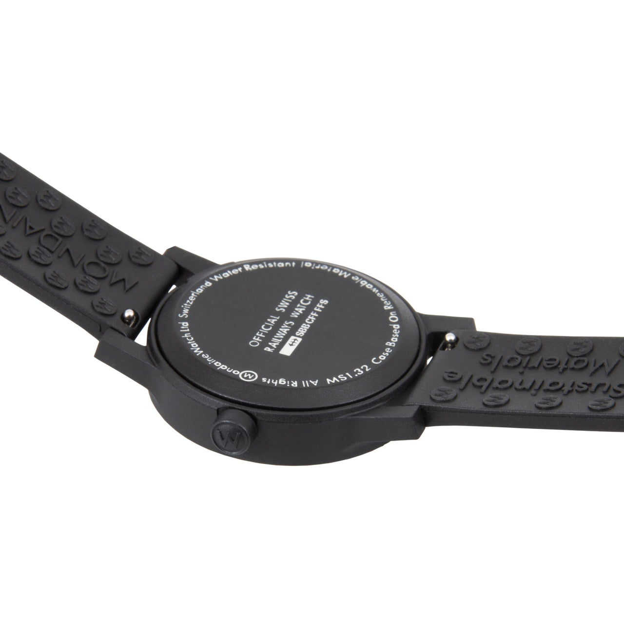 Analogue Watch - Mondaine Essence Unisex Black Watch MS1.32120.RB