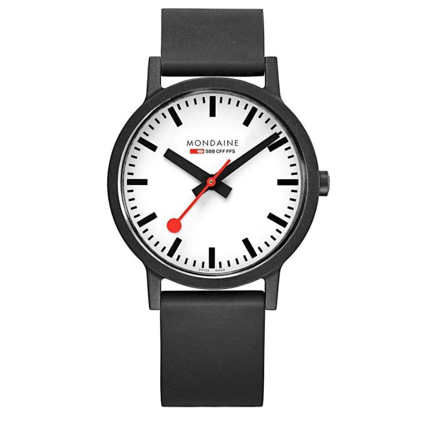 Analogue Watch - Mondaine Essence Unisex White Watch MS1.41110.RB