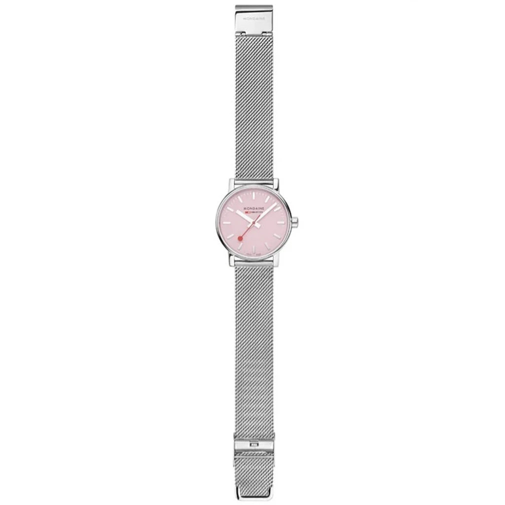 Analogue Watch - Mondaine Evo2 Ladies Pink Watch MSE.35130.SM