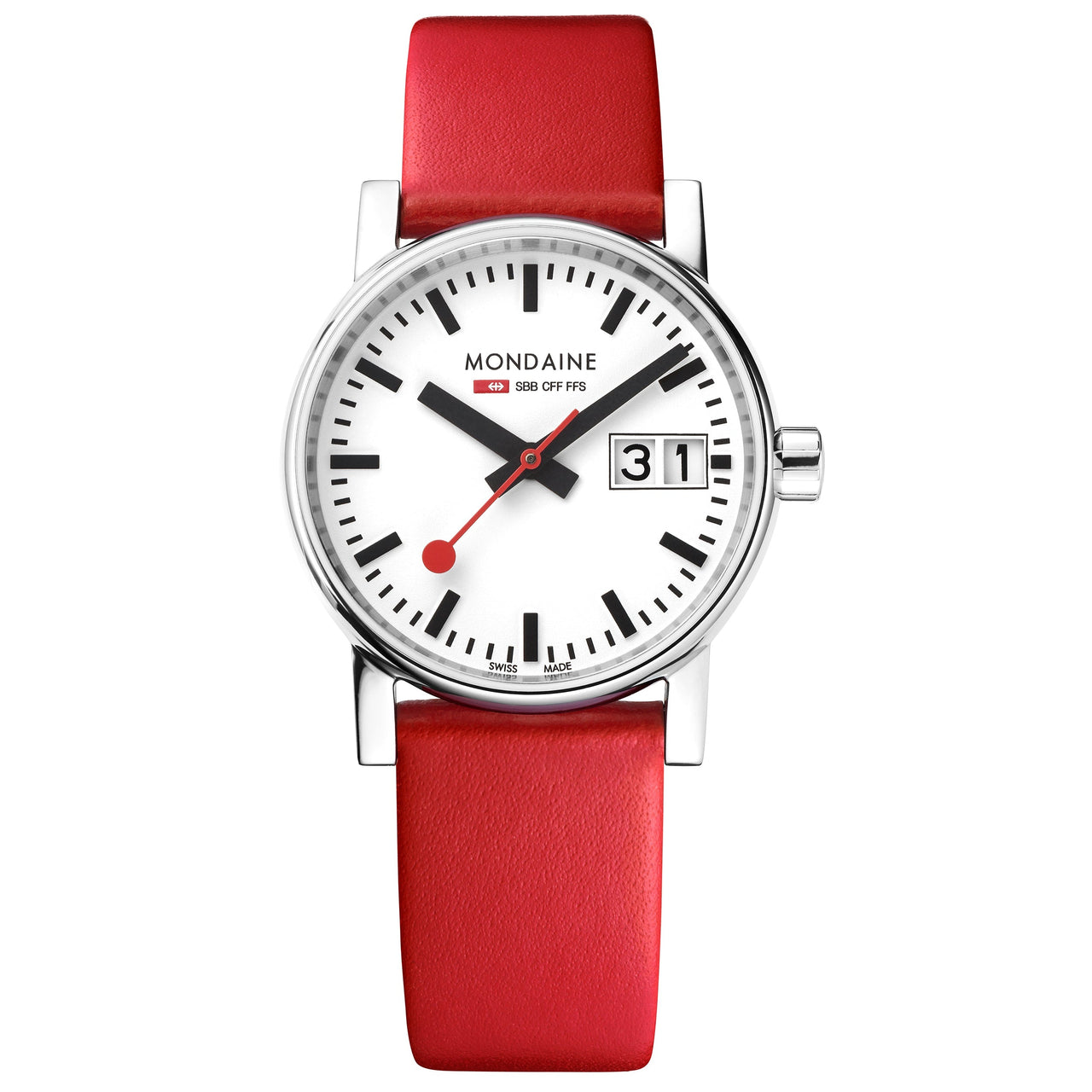 Analogue Watch - Mondaine Evo2 Ladies White Watch MSE.30210.LC