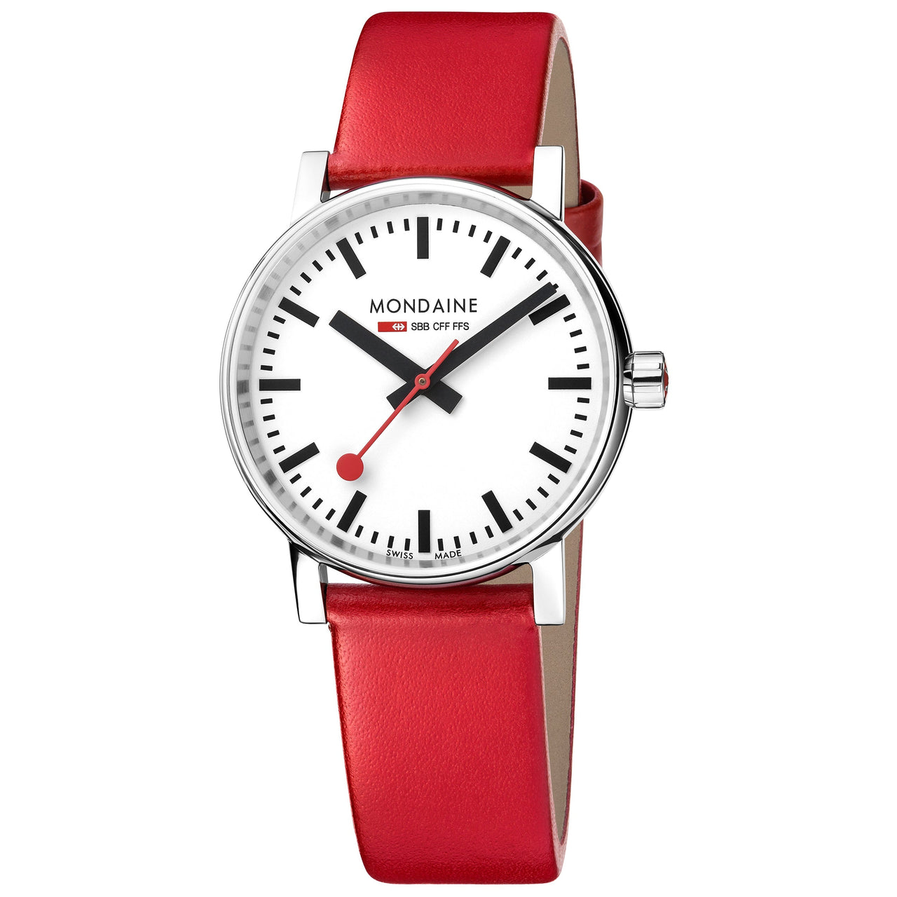 Analogue Watch - Mondaine Evo2 Ladies White Watch MSE.35110.LC