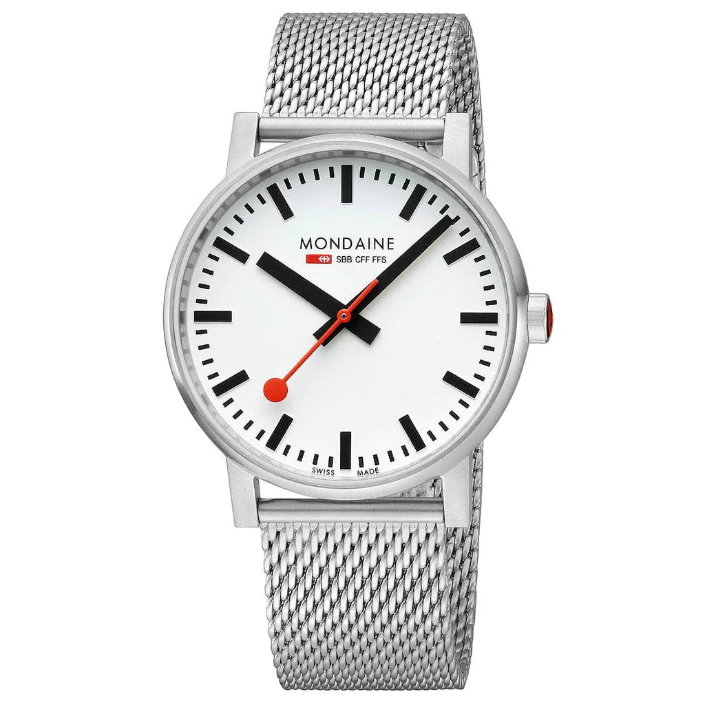 Analogue Watch - Mondaine Evo2 Ladies White Watch MSE.43110.SJ