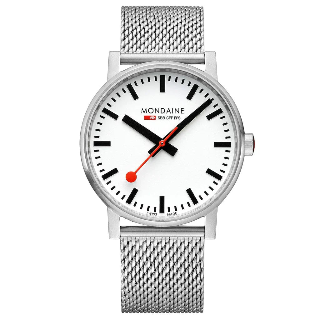 Analogue Watch - Mondaine Evo2 Ladies White Watch MSE.43110.SJ