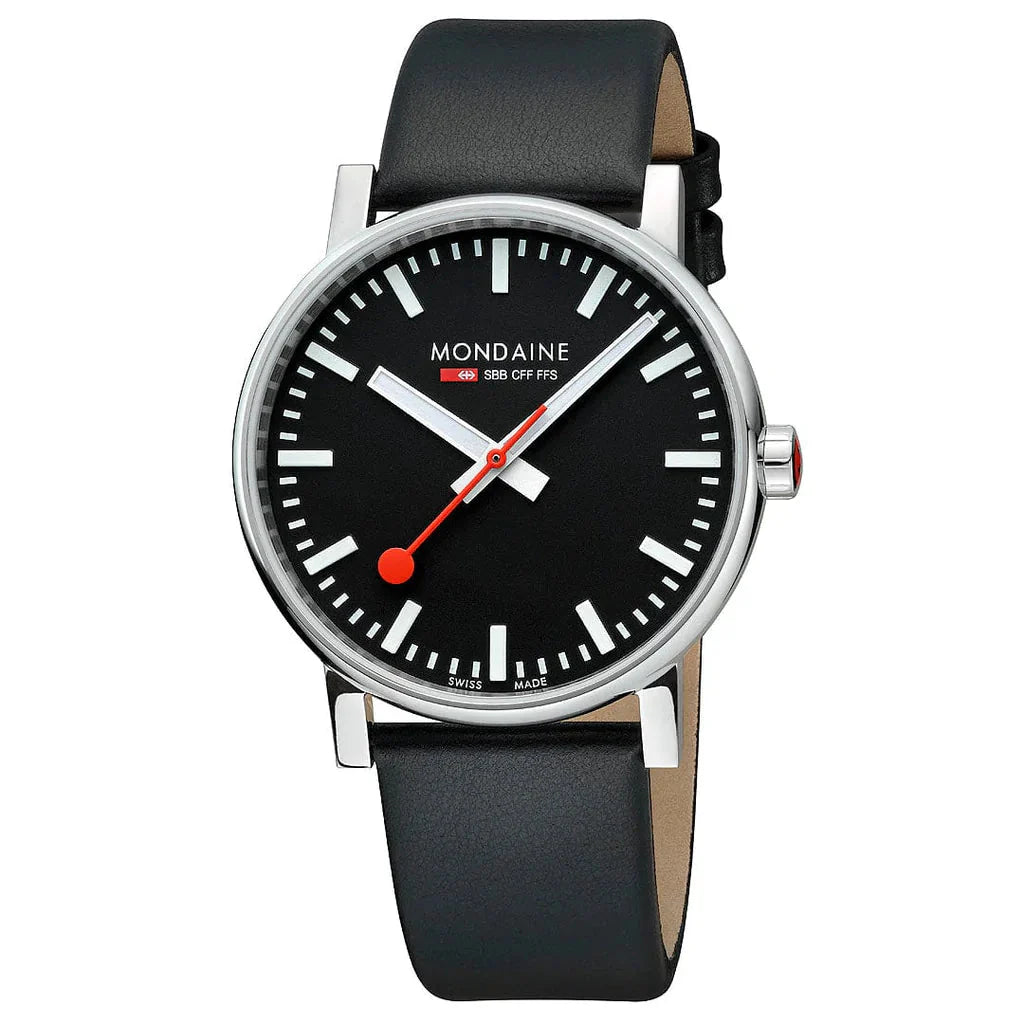 Analogue Watch - Mondaine Evo2 Men's Black Watch MSE.43120.LB