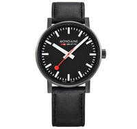 Thumbnail for Analogue Watch - Mondaine Evo2 Unisex Black Watch MSE.40121.LB