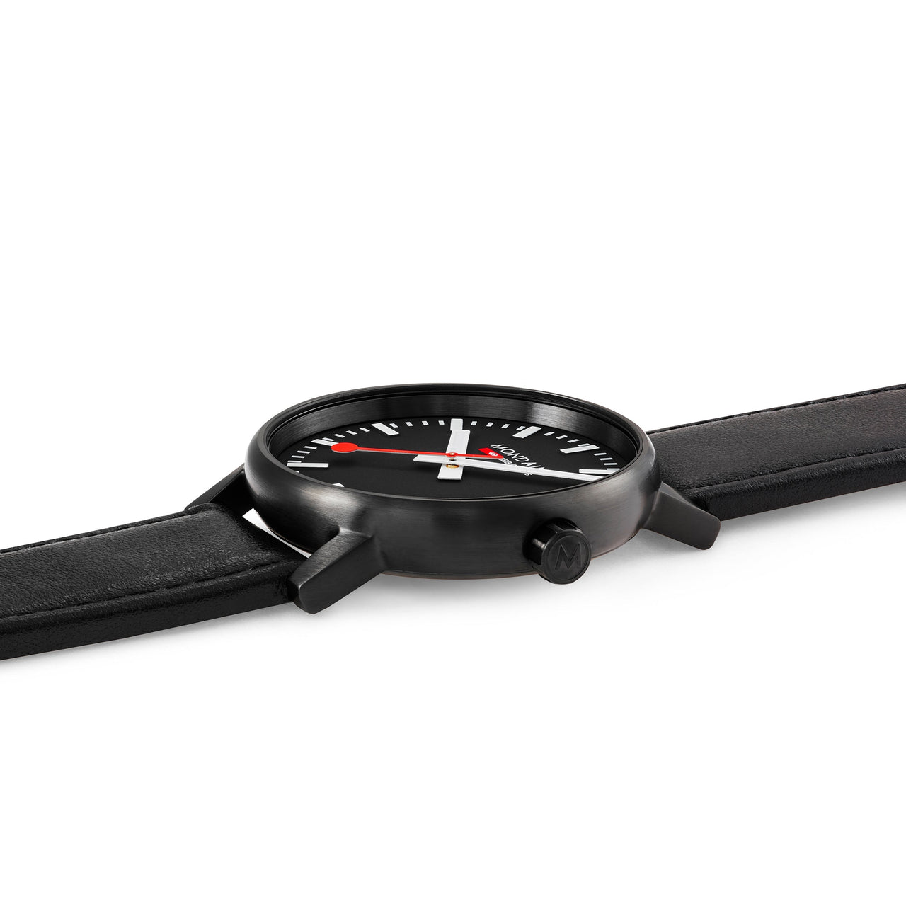 Analogue Watch - Mondaine Evo2 Unisex Black Watch MSE.40121.LB