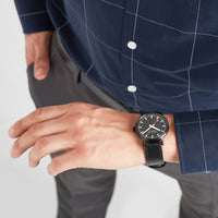 Thumbnail for Analogue Watch - Mondaine Evo2 Unisex Black Watch MSE.40121.LB