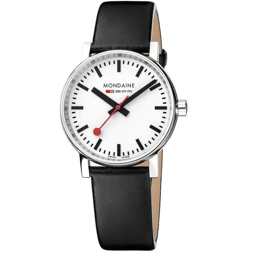 Analogue Watch - Mondaine Evo2 Unisex White Watch MSE.35110.LB