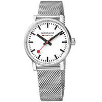 Thumbnail for Analogue Watch - Mondaine Evo2 Unisex White Watch MSE.35110.SM