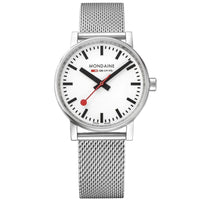 Thumbnail for Analogue Watch - Mondaine Evo2 Unisex White Watch MSE.35110.SM