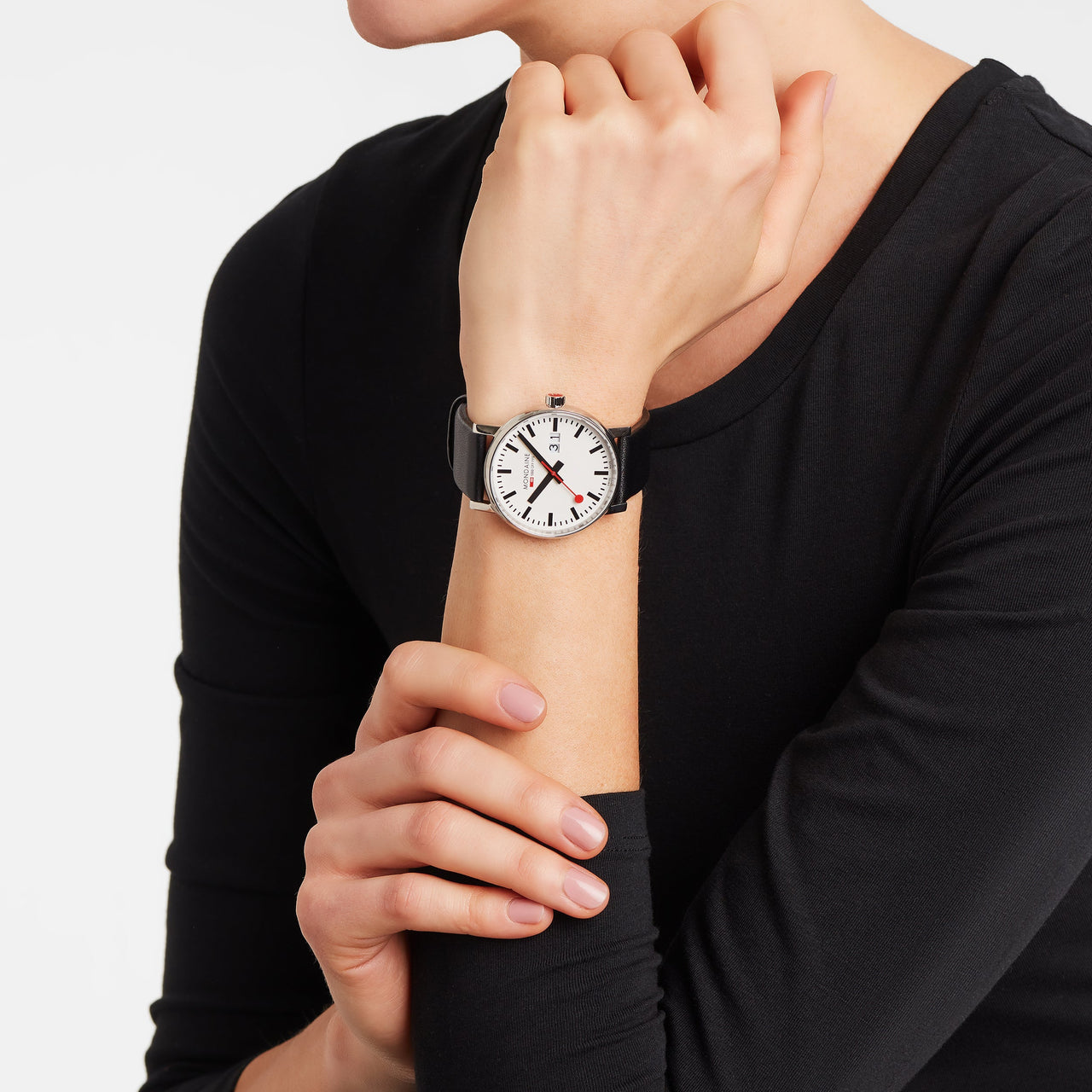 Analogue Watch - Mondaine Evo2 Unisex White Watch MSE.40210.LB