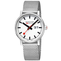 Thumbnail for Analogue Watch - Mondaine Evo2 Unisex White Watch MSE.40210.SM