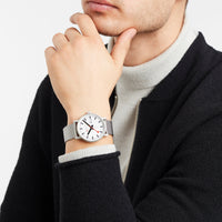 Thumbnail for Analogue Watch - Mondaine Evo2 Unisex White Watch MSE.40210.SM