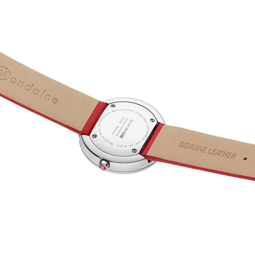 Analogue Watch - Mondaine Mini Giant Ladies White Watch MSX.3511B.LC