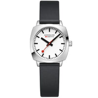 Thumbnail for Analogue Watch - Mondaine Petite Cushion Square Ladies White Watch MSL.31110.LBV