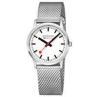 Thumbnail for Analogue Watch - Mondaine Simply Elegant Unisex White Watch A400.30351.16SBZ