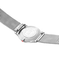 Thumbnail for Analogue Watch - Mondaine Simply Elegant Unisex White Watch A400.30351.16SBZ