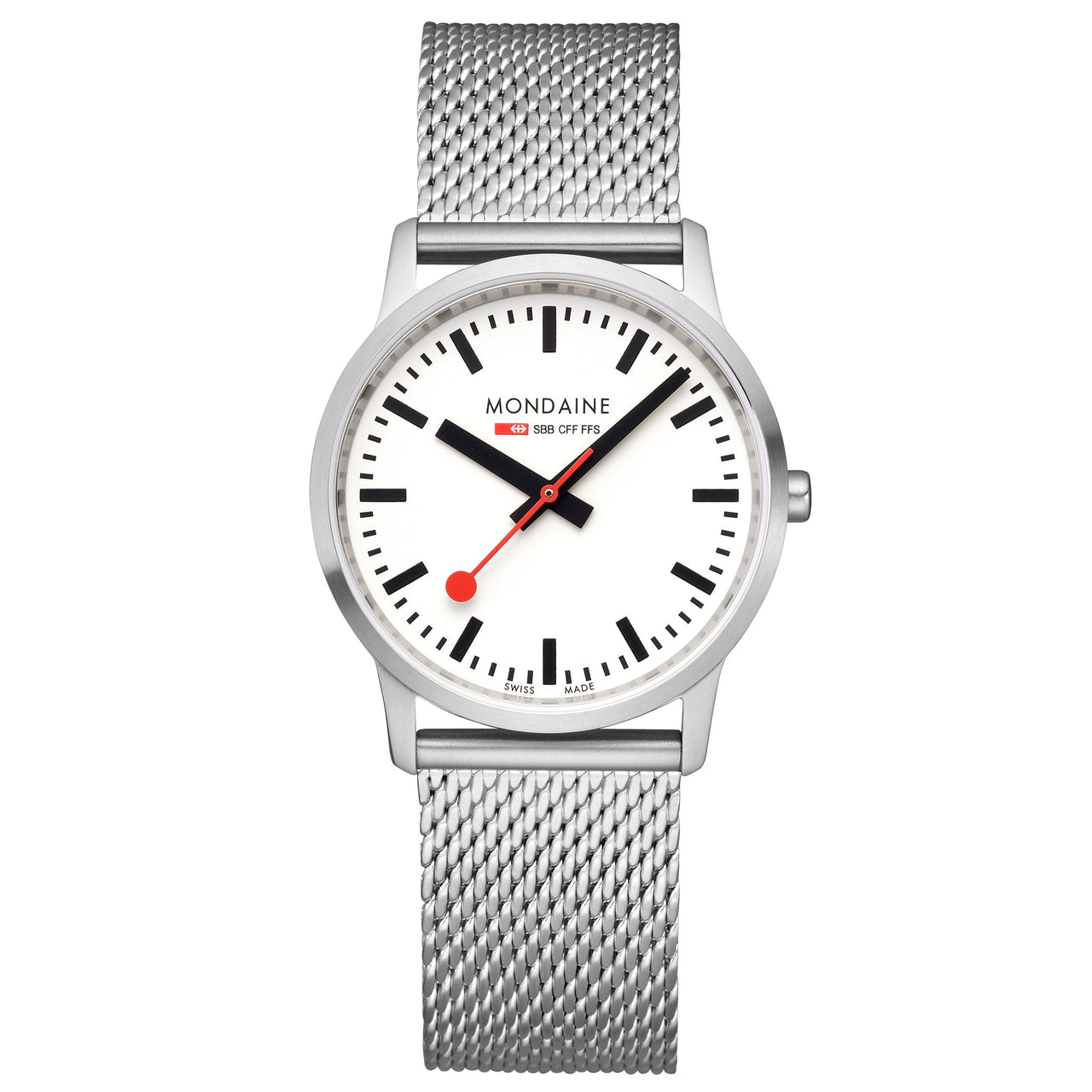 Analogue Watch - Mondaine Simply Elegant Unisex White Watch A400.30351.16SBZ
