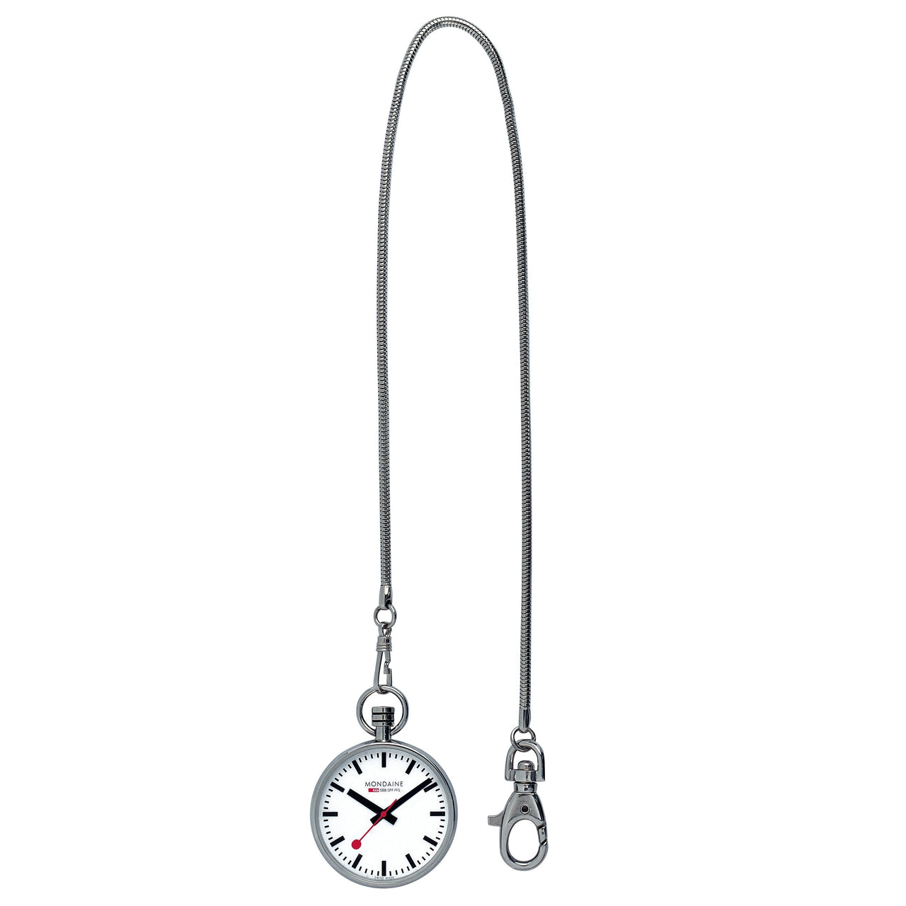 Analogue Watch - Mondaine Unisex White Pocket Watch A660.30316.11SBB